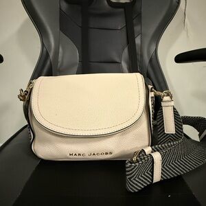 Marc Jacobs Cream and Black Crossbody Bag